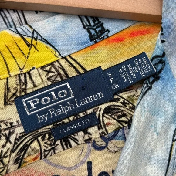 Ralph Lauren Parisian Graphic Men's Shirt - Picture 6 of 7
